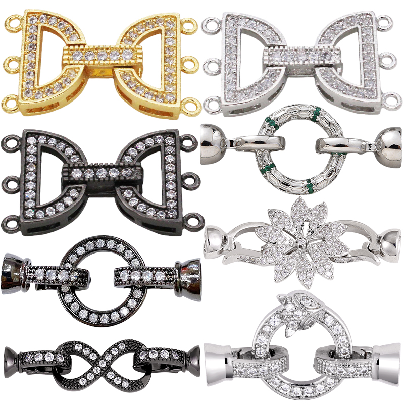 Jewelry Making Parts - Juya 18K Vergulde Decoratieve Connector Sluiting