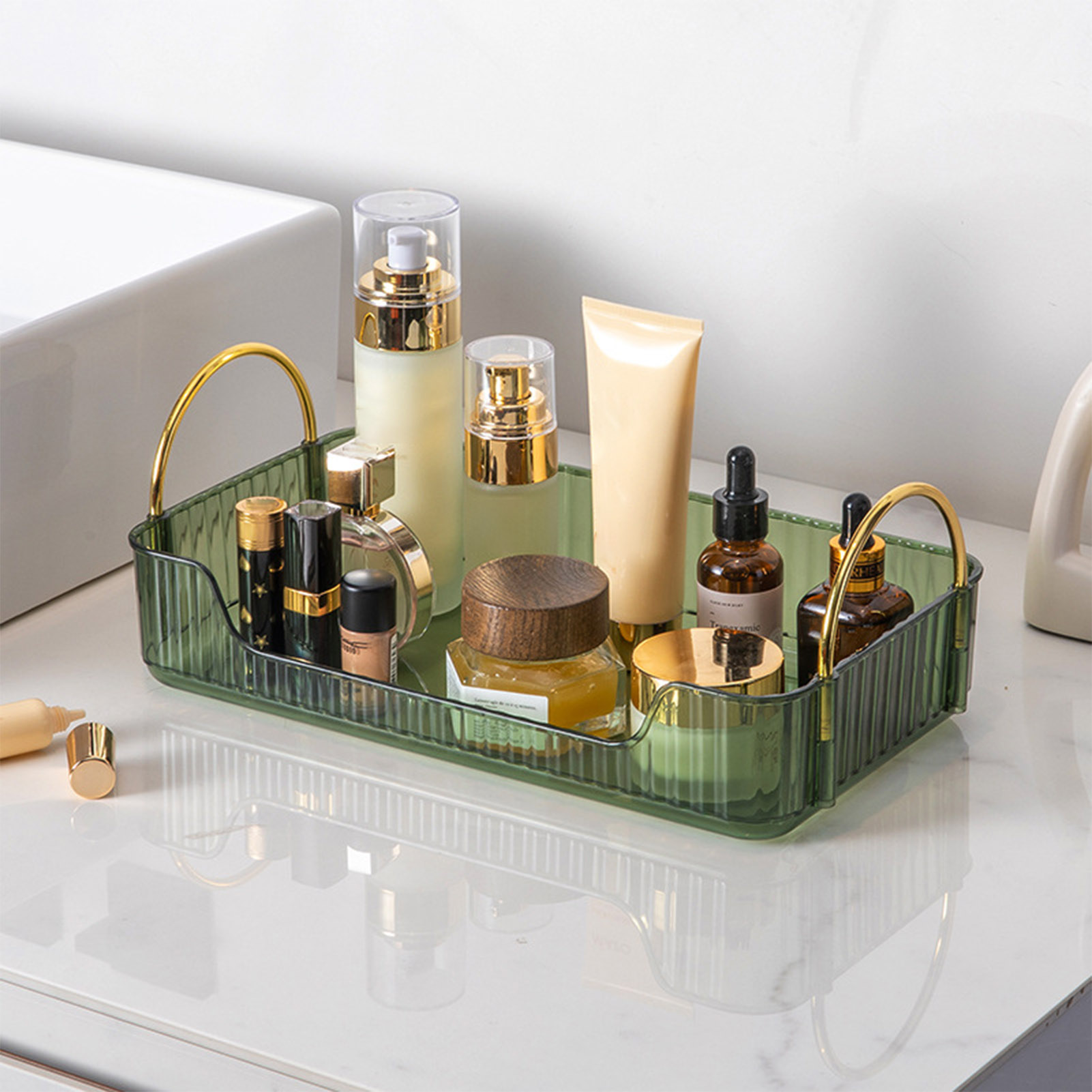 Jewelry Making Organizer Box - Badkamerorganizerrek Licht Luxe Acryl Opbergdoos voor