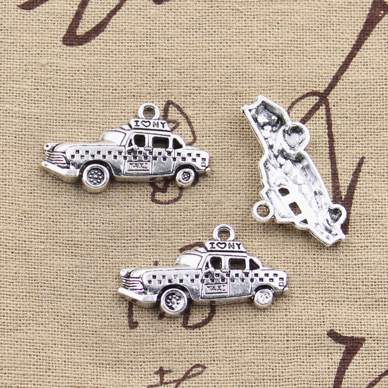 Jewelry Making New York - 8pcs Charms New York Taxi Auto