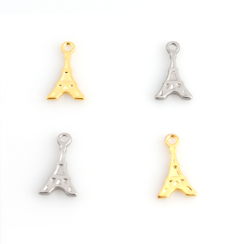 Jewelry Making Paris - 20 Stks/partij 12X7Mm Rvs Parijs Eiffeltoren