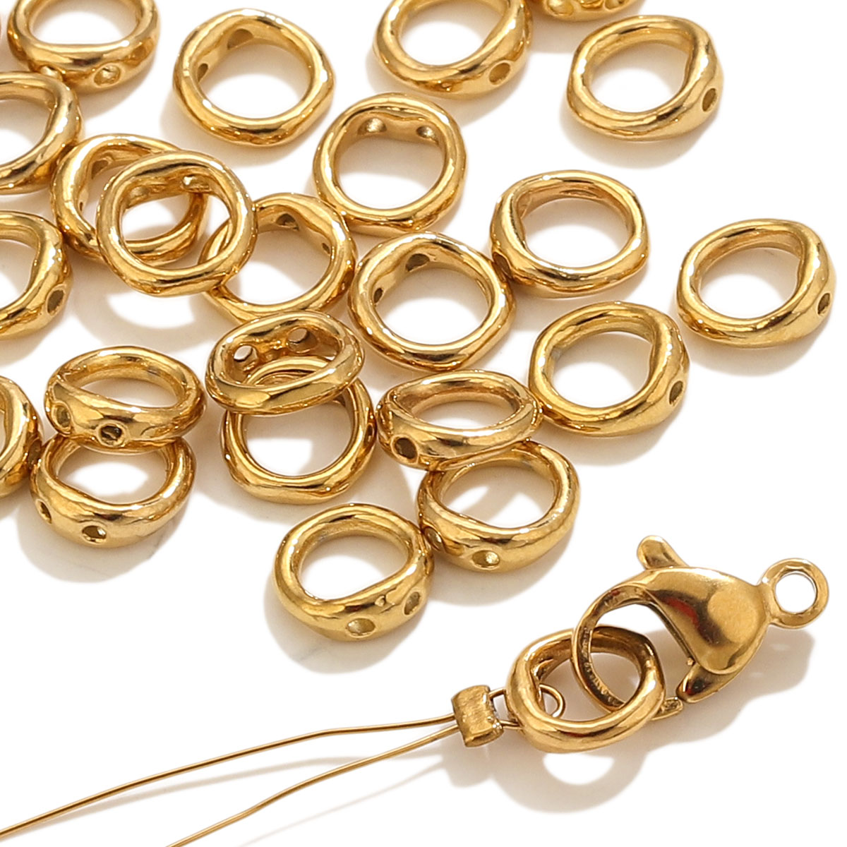 Jewelry Making Metal Supplies - 20 stuks roestvrijstalen sluitingen eindconnectoren haken