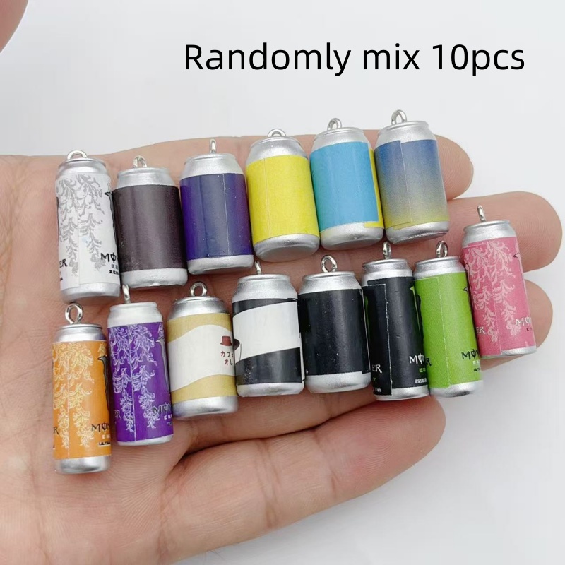 Jewelry Making Parts - 10 stuks mini simulatie drankblikjes hars