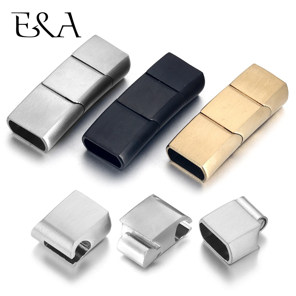 Jewelry Making Metal Supplies - Uitgebreide roestvrijstalen sluiting Drie delen Magnetische
