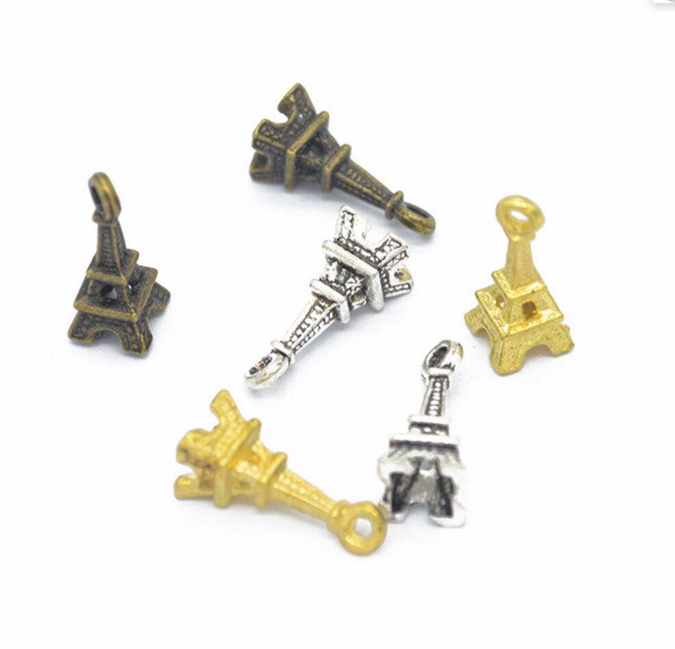 Jewelry Making Paris - 120pcs Charms Eiffeltoren Parijs 17x7mm Tibetaans