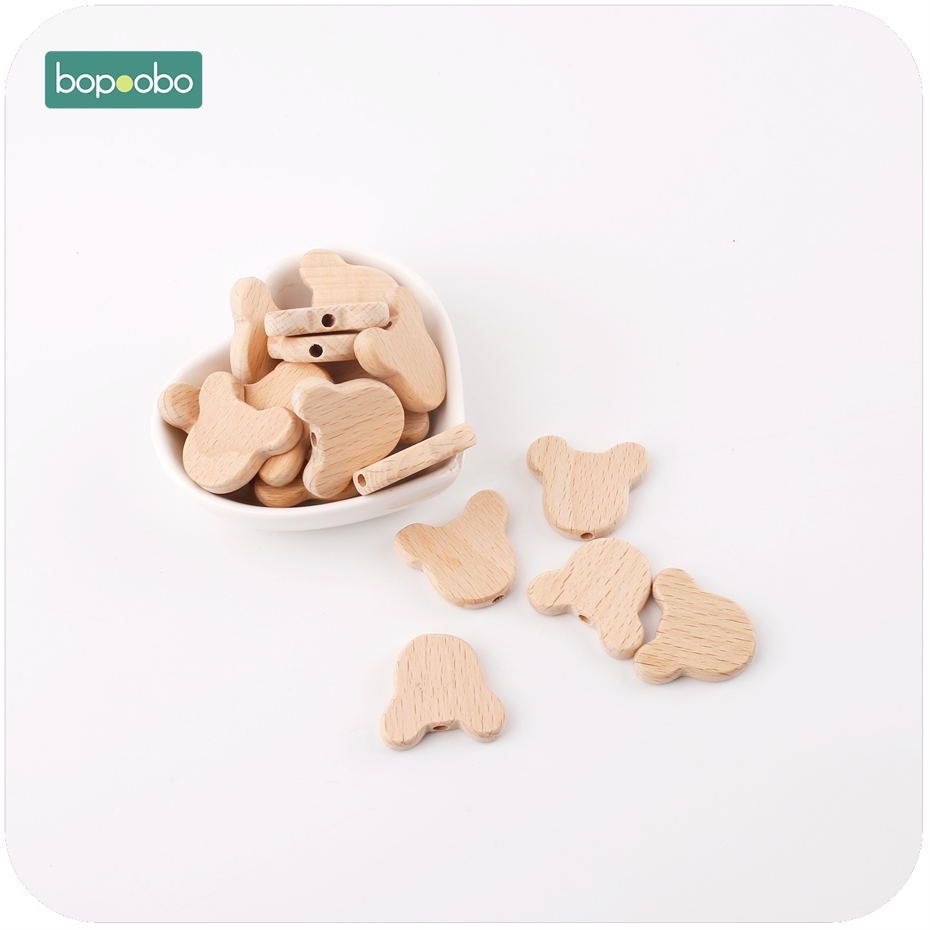 Jewelry Making For Dummies - Bopoobo 10Pcs Natuurlijke Hout Beren Heads