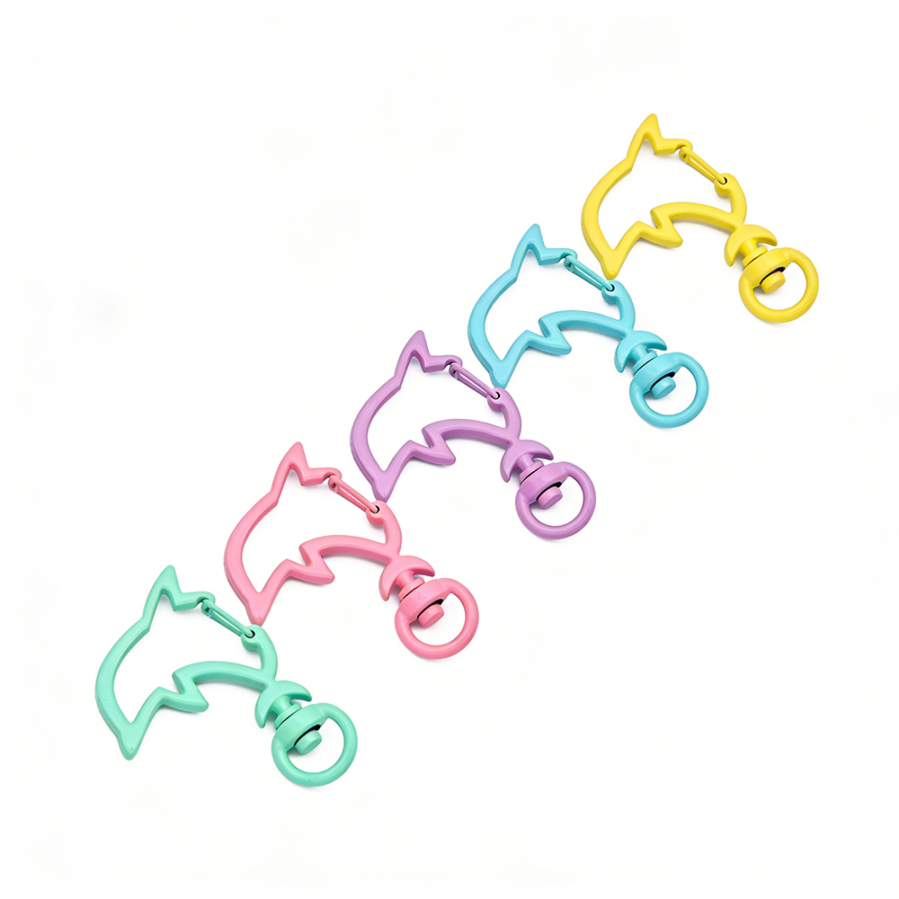 Jewelry Making Metal Supplies - 10 stuks snoepkleuren metalen dolfijn snap