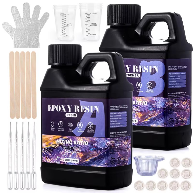 Jewelry Making Course - Easy Mix 1:1 Epoxyhars Kit Kristalhelder