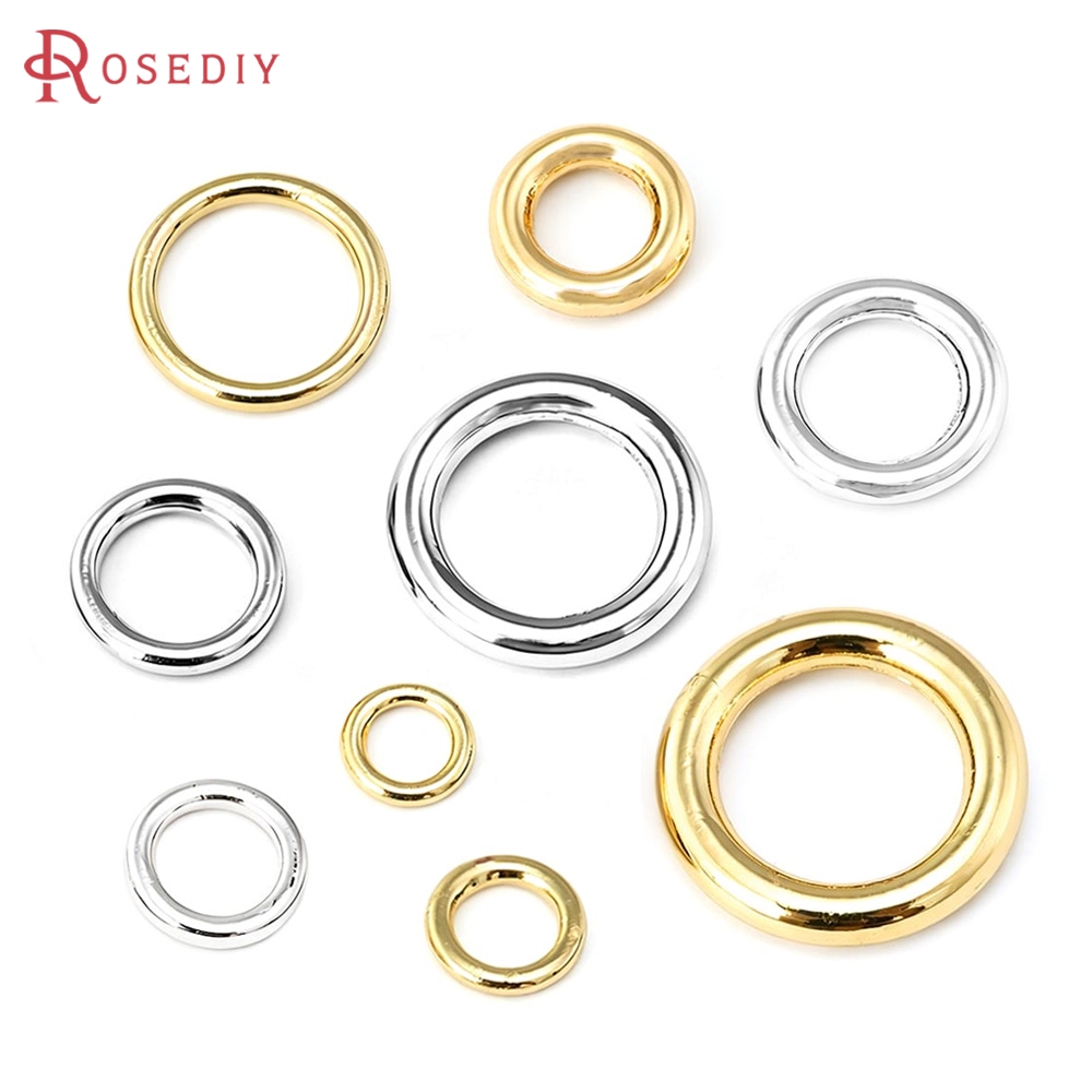 Jewelry Making Gold Wire - 4~14,5MM 18K Goudkleurige Messing Ronde Draad