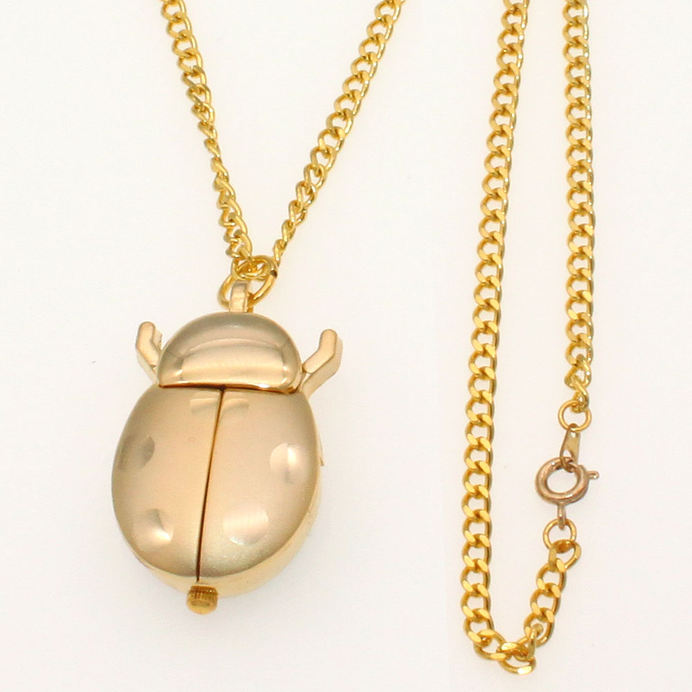 Jewelry Making Paris - Bulk 10st gouden lieveheersbeestje kever ketting