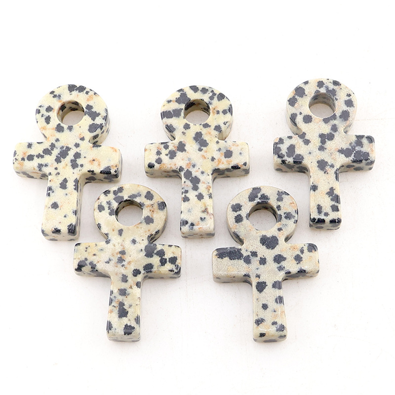 Jewelry Making Michaels - Dalmatin Spot Ankh Cross Hanger Levenssymbool