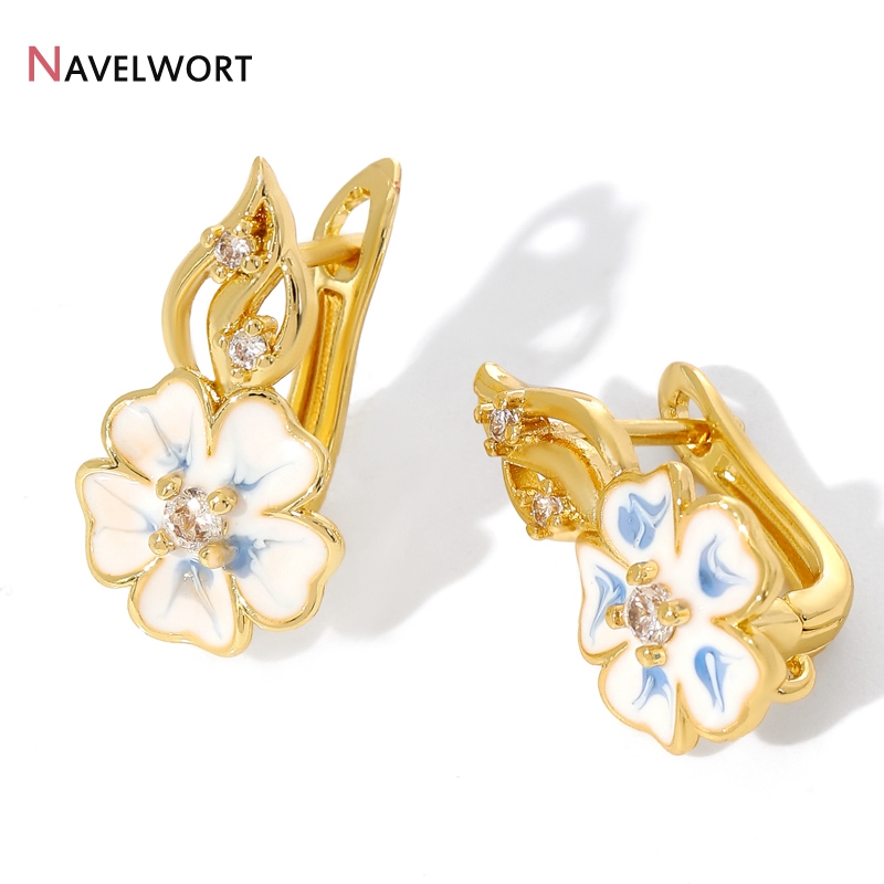 Jewelry Making Earrings - 18K verguld messing met zirkoon oorhaken,