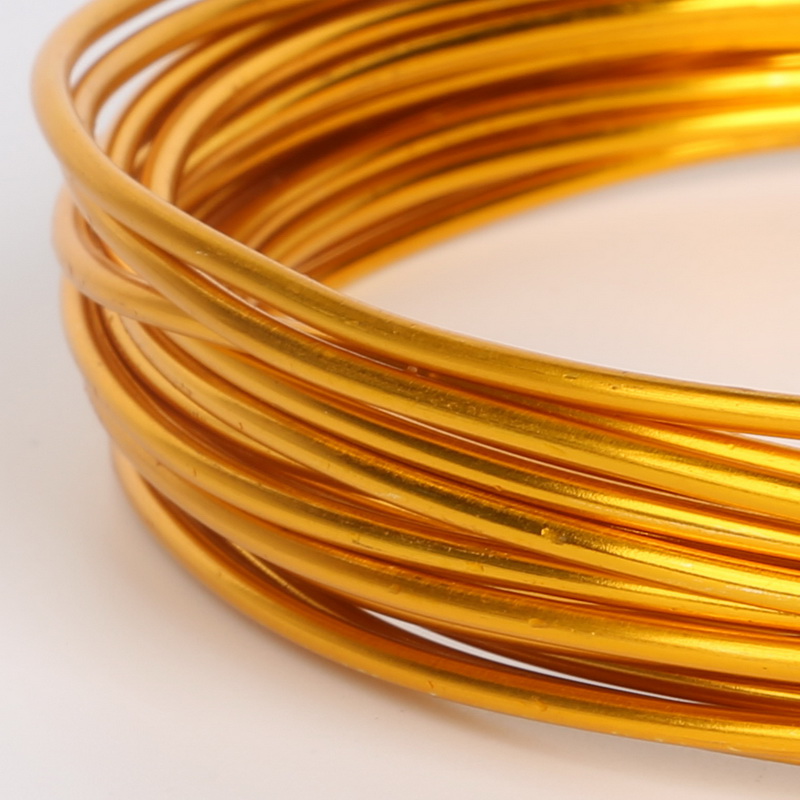Jewelry Making Gold Wire - Zachte Goud Aluminium Draad 1/1.5/2/2.5/5mm Kralen