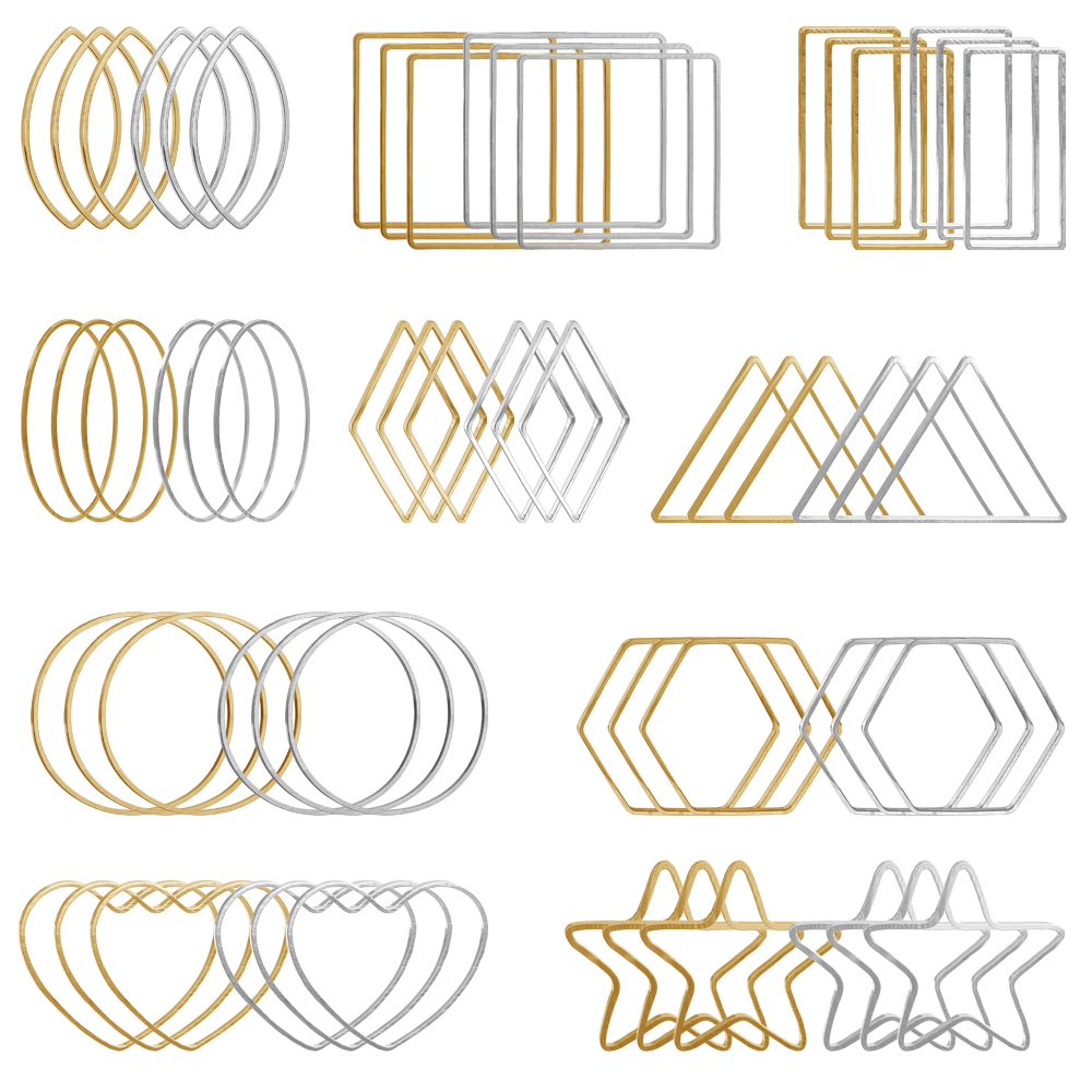 Jewelry Making Metal Supplies - 20 stuks goud zilver holle frame