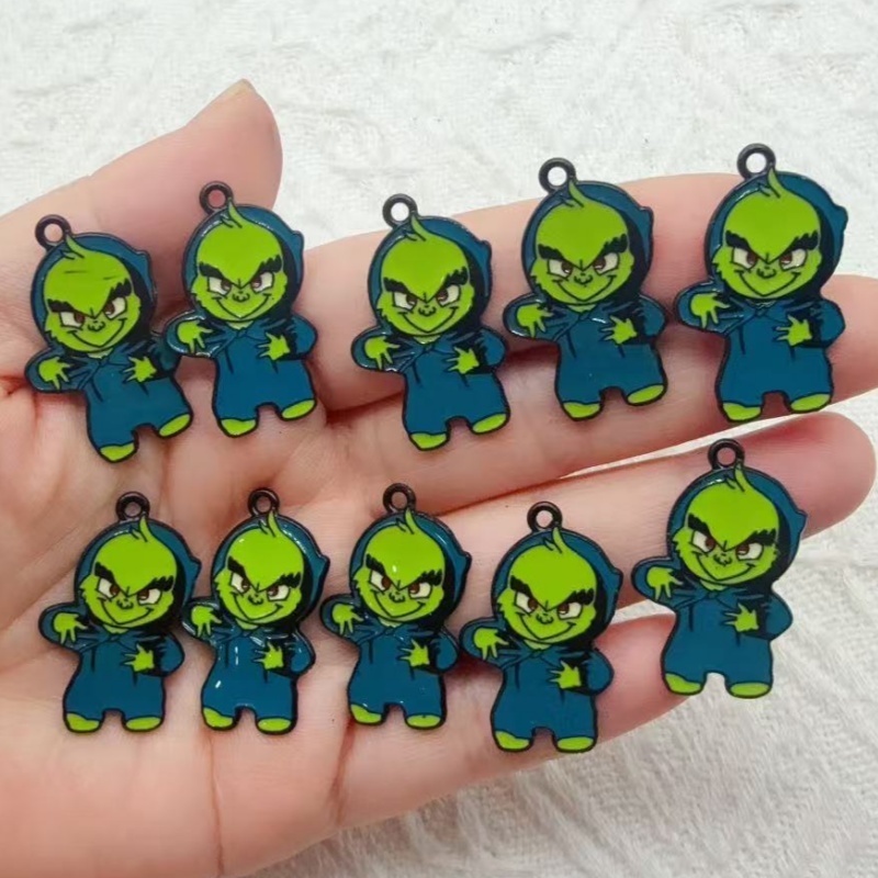 Jewelry Making Earrings - 10 stuks legering drip oil cartoon