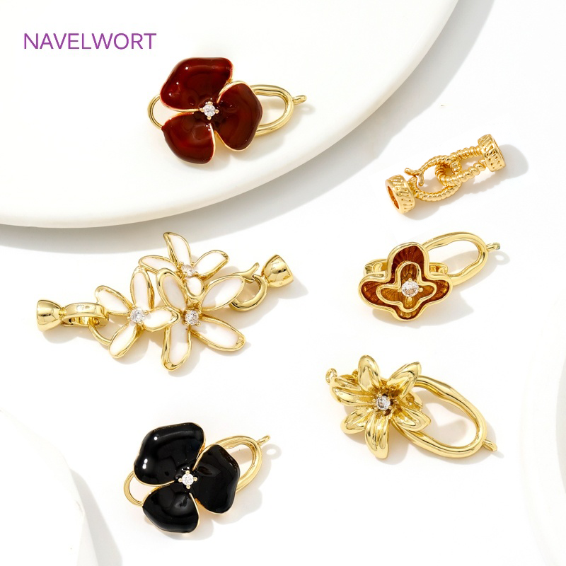 Jewelry Making Items - Multi stijlen 18K vergulde messing parel