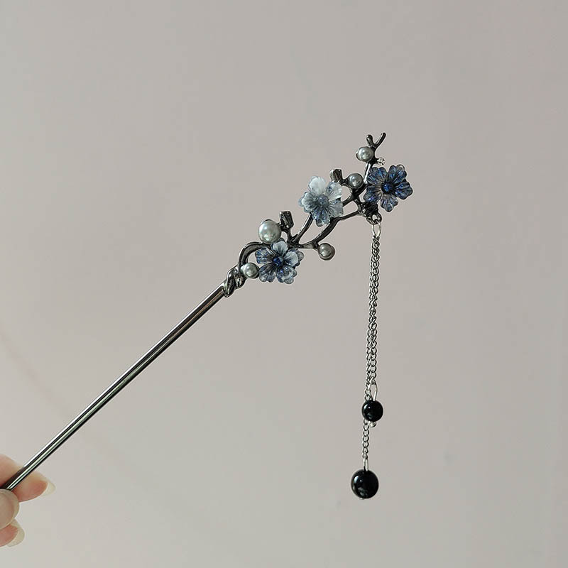 Jewelry Making Parts - Klassieke Haarstokjes Inktkleur Bloem Metalen Franje