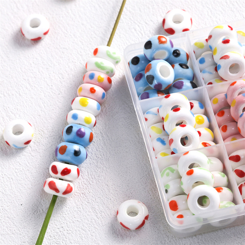 Jewelry Making 4 Year Old - 6x15MM Kleurrijke Kinderen Fun Keramische Groot