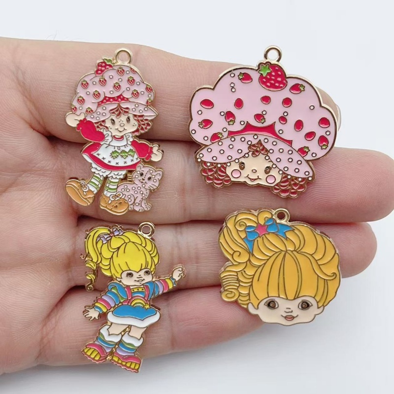 Jewelry Making Earrings - 10 stuks schattig klein meisje emaille