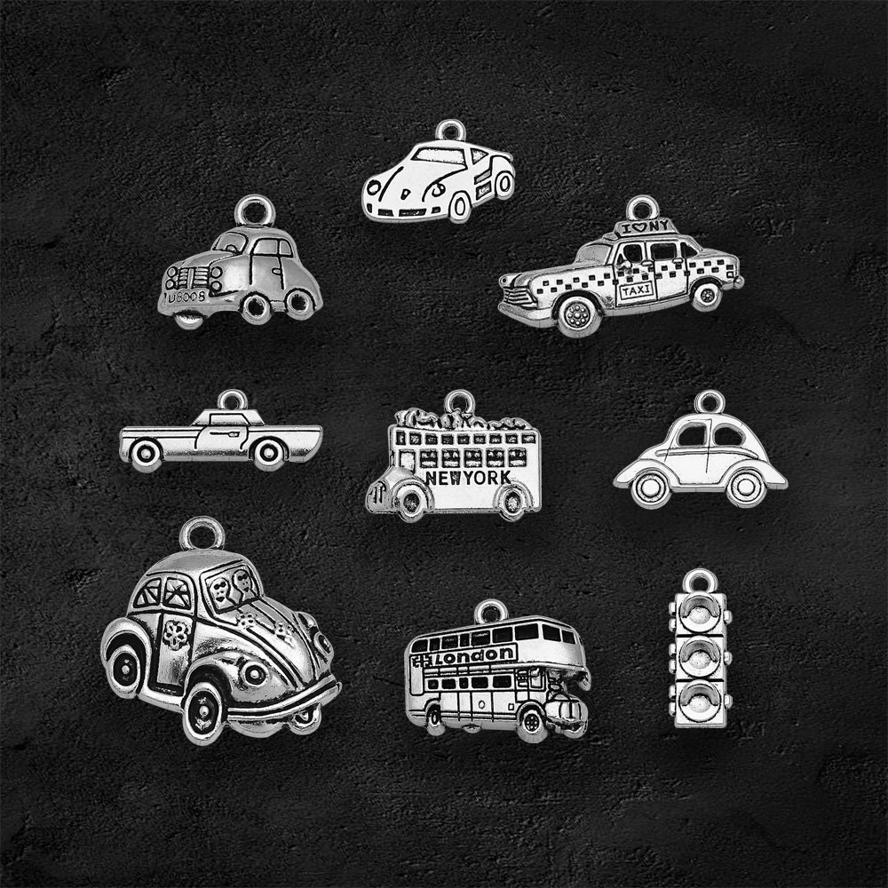Verzilverd Taxi Bus Auto Reize - Jewelry Making New York recensie en prijs