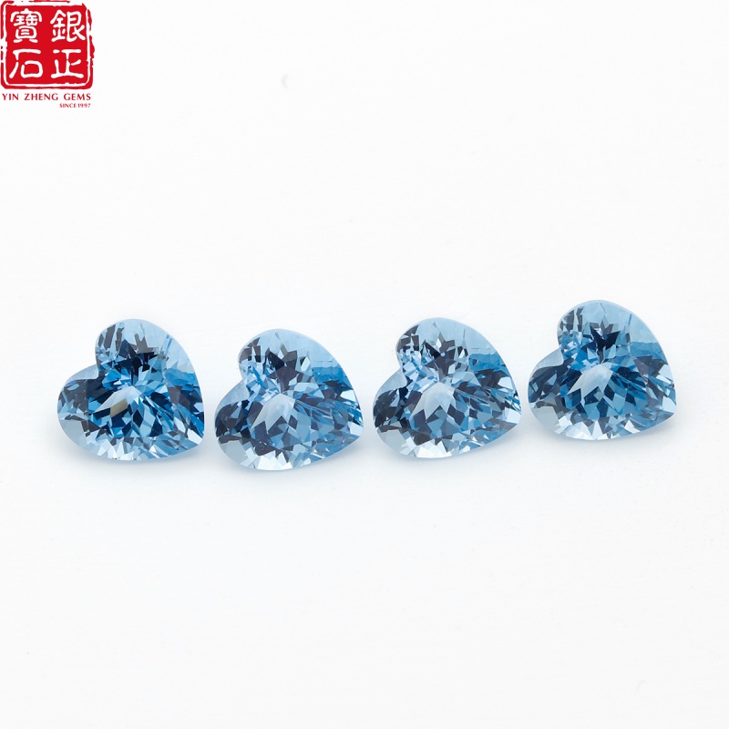 Licht aquamarijn spinel in vor - Jewelry Making Light recensie en prijs