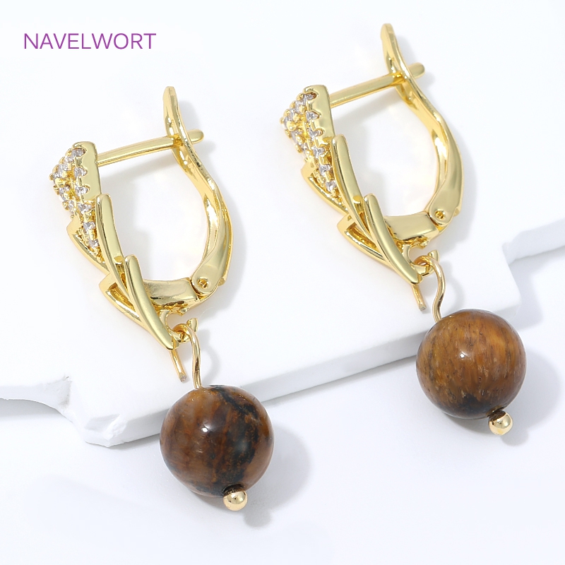18K vergulde oorhaakjes met in - Jewelry Making Items recensie en prijs