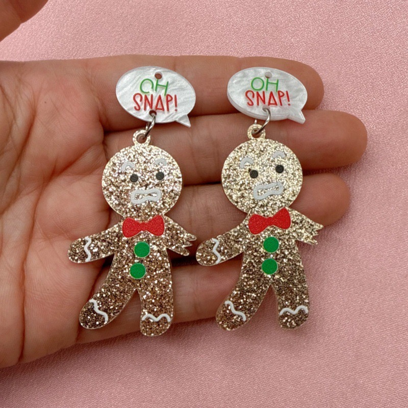 10 stuks schattige kerst ginge - Jewelry Making Earrings recensie en prijs