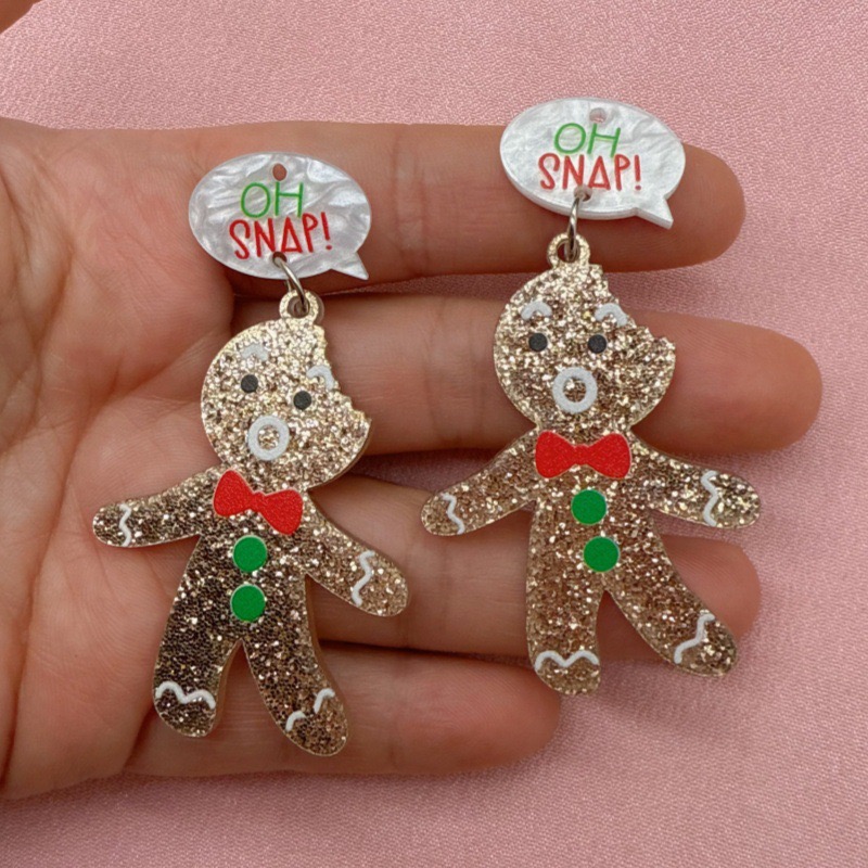 10 stuks schattige kerst ginge - Jewelry Making Earrings recensie en prijs