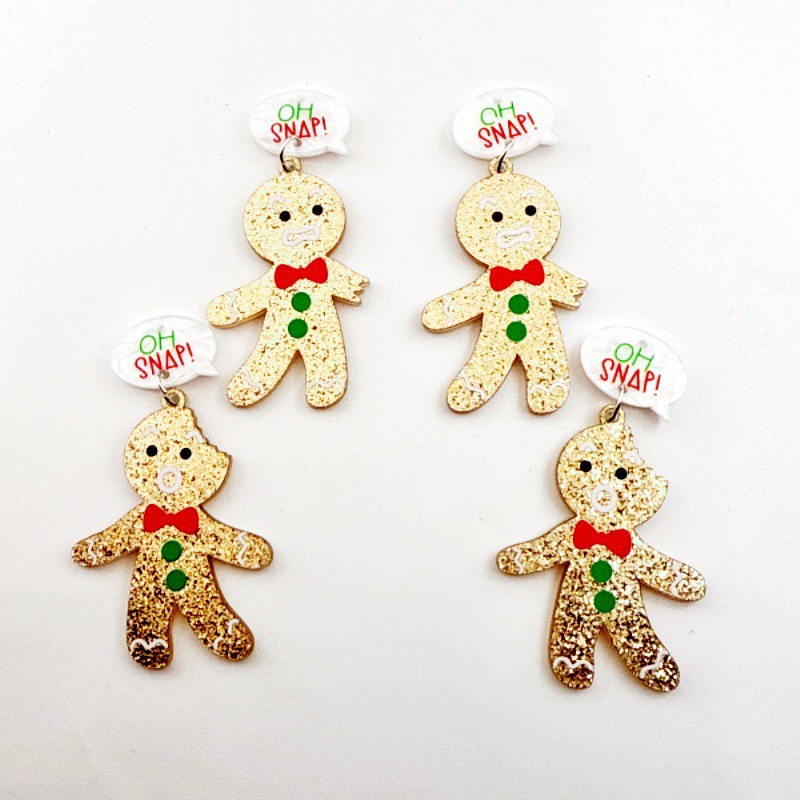 10 stuks schattige kerst ginge - Jewelry Making Earrings recensie en prijs
