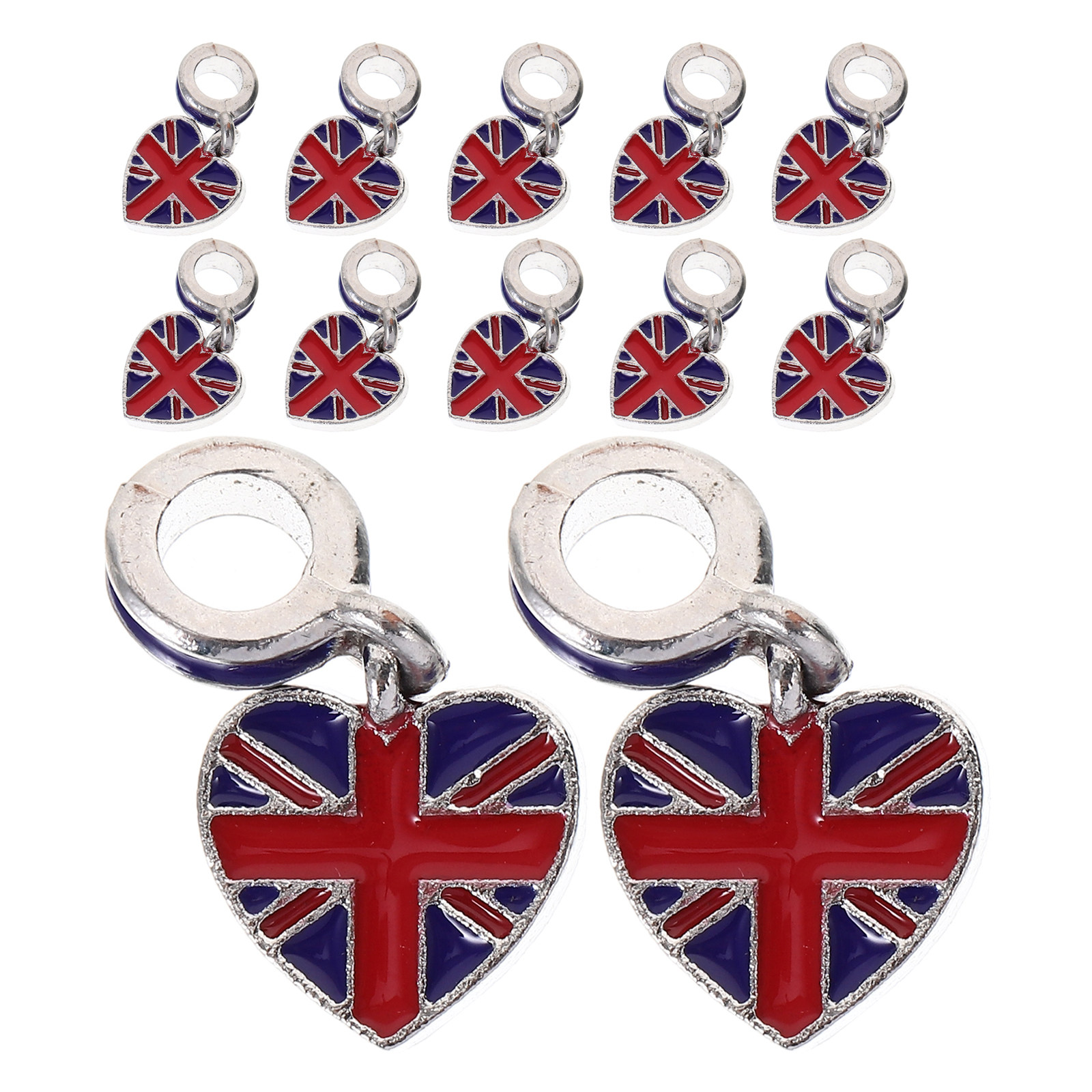 12 stuks Britse vlag bedels, B - Jewelry Making Uk recensie en prijs