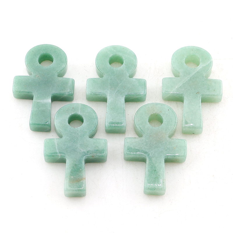 Groene Aventurijn Ankh Kruis H - Jewelry Making Michaels recensie en prijs