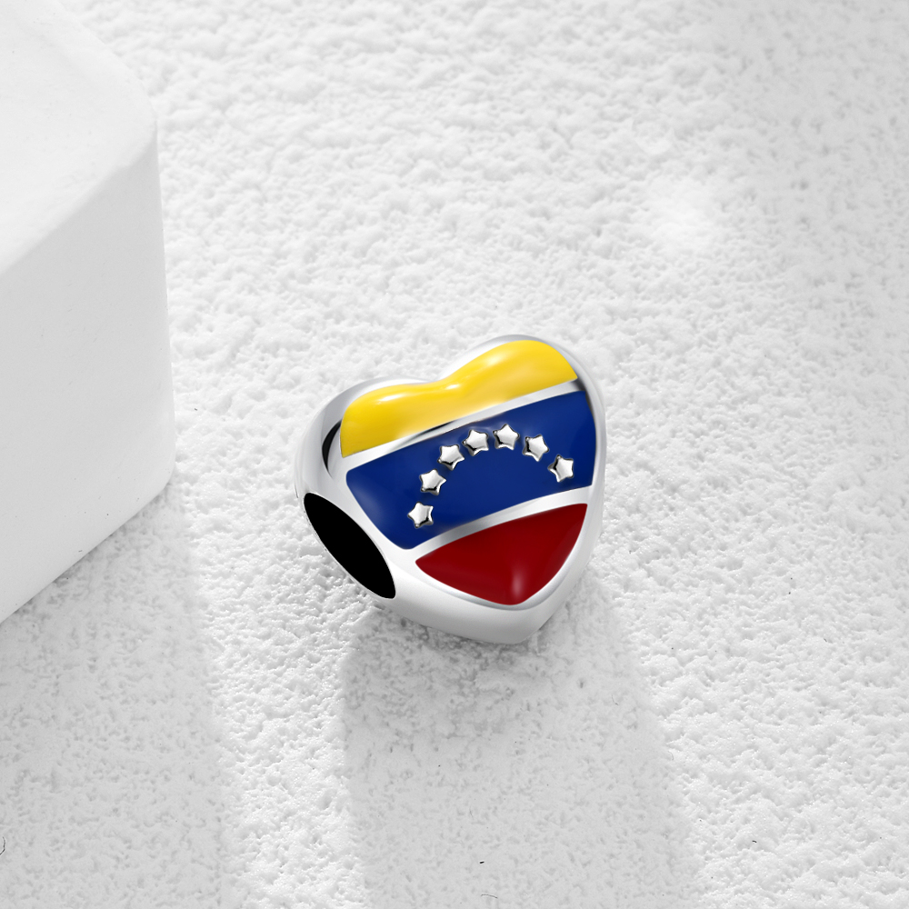 31 Landen Vlag Hart Charms USA - Jewelry Making Uk recensie en prijs