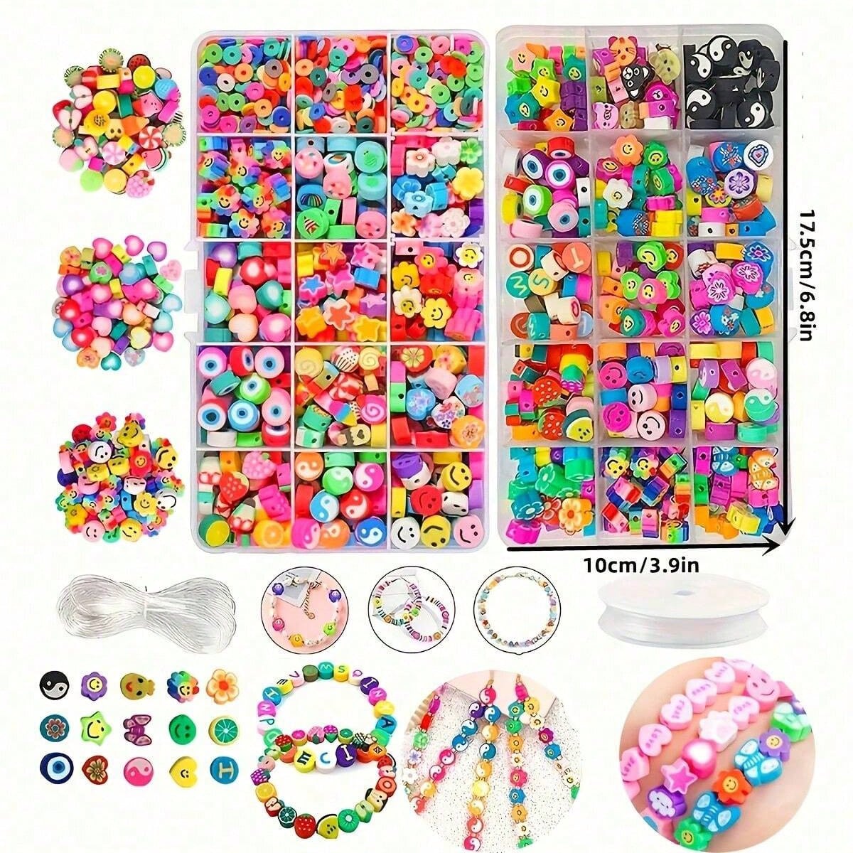 1450/1200/250 stuks polymeerkl - Jewelry Making Organizer Box recensie en prijs