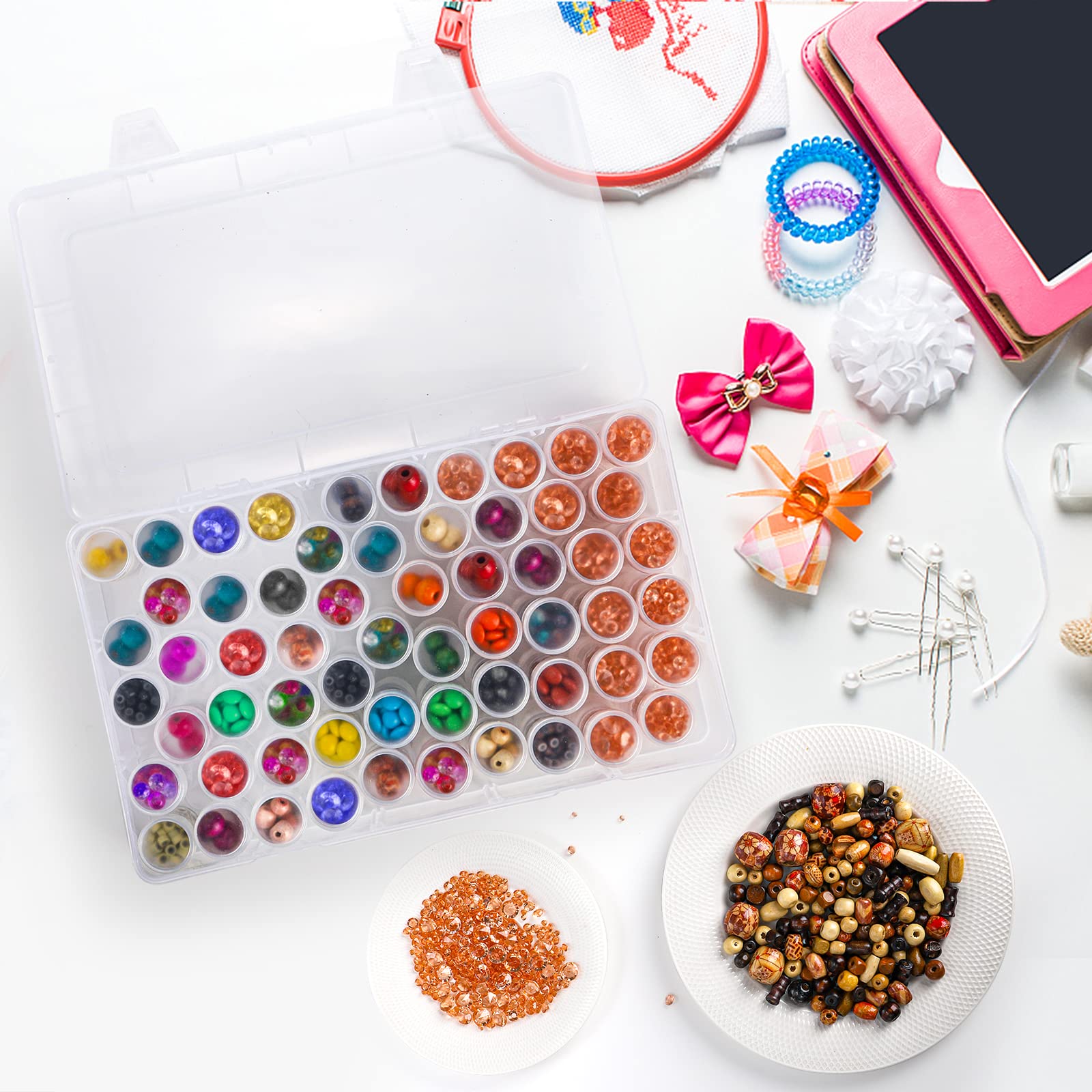1pc 24/30//38/60 Slots Plastic - Jewelry Making Organizer Box recensie en prijs