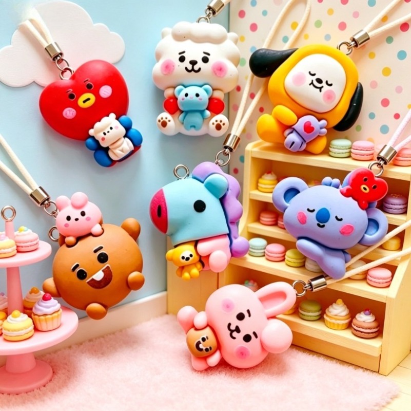 7 stks BT21 Hars Cartoon Charm - Jewelry Making Parts recensie en prijs