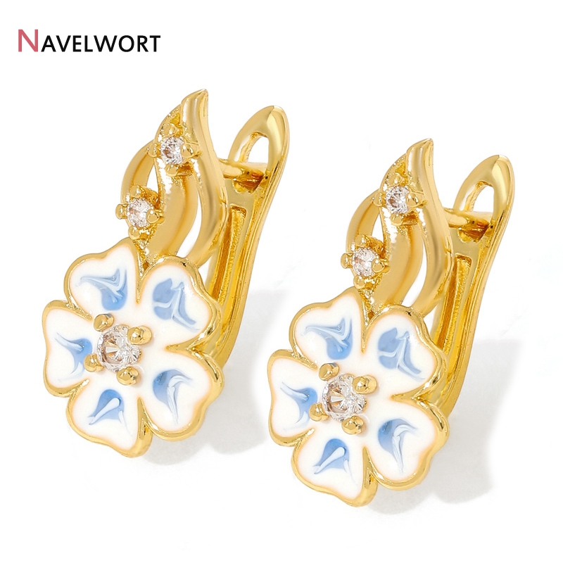18K verguld messing met zirkoo - Jewelry Making Earrings recensie en prijs