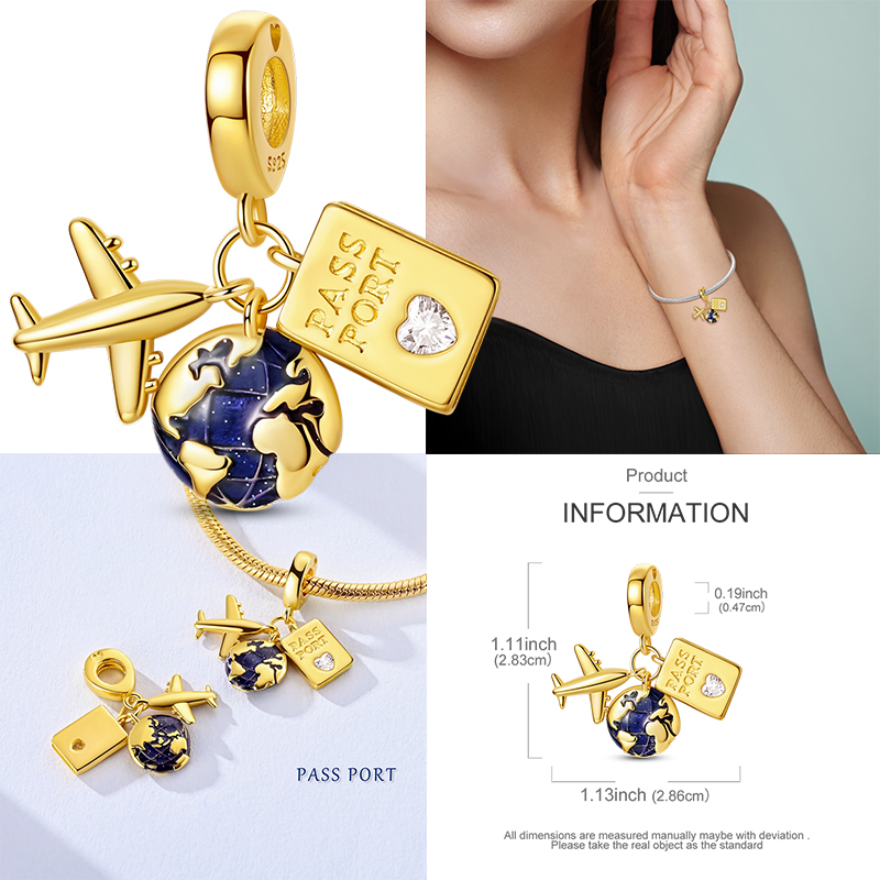 Travel Series Charms 925 Zilve - Jewelry Making Paris recensie en prijs