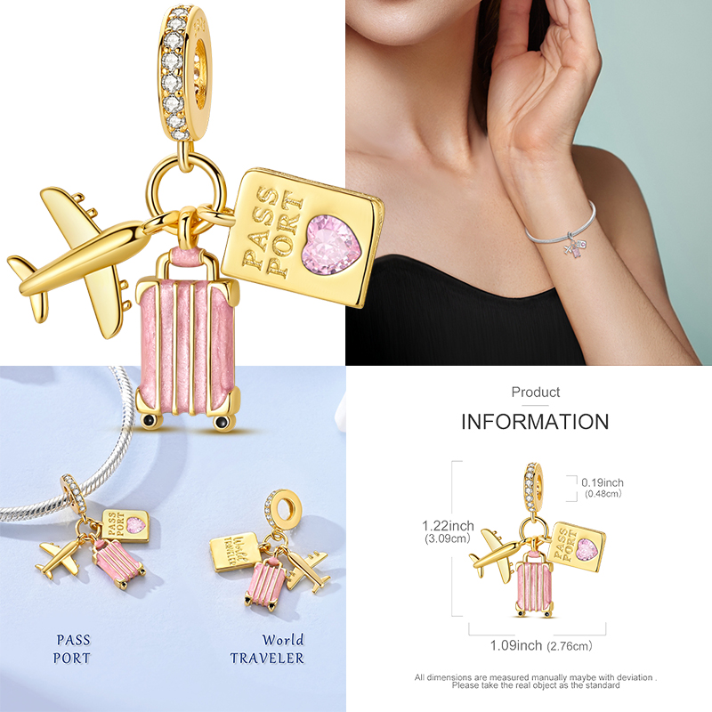 Travel Series Charms 925 Zilve - Jewelry Making Paris recensie en prijs