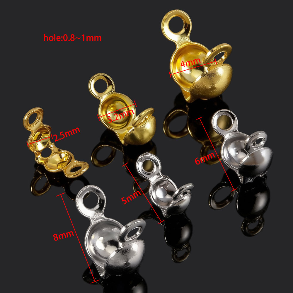50 stuks roestvrijstalen dubbe - Jewelry Making Knots For Clasps recensie en prijs