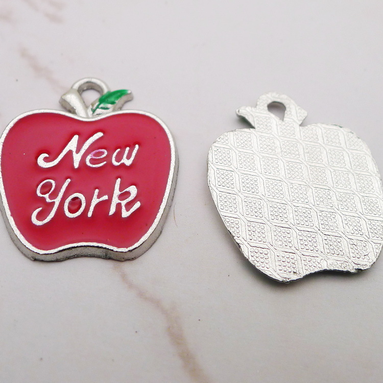 10 stuks emaille appel New Yor - Jewelry Making New York recensie en prijs