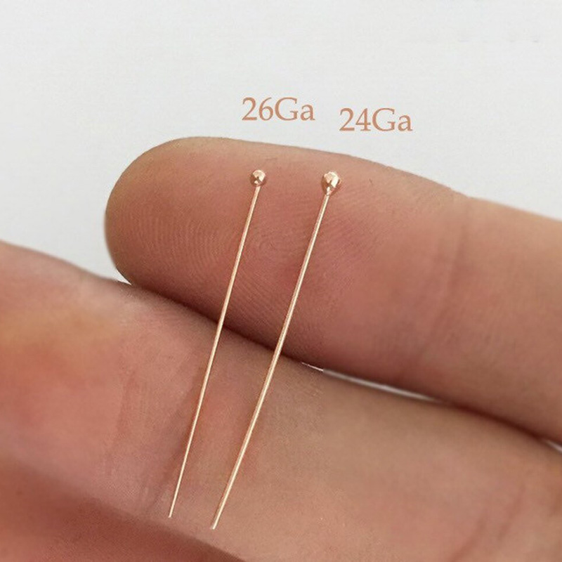 14K Rosegoud Gevulde Balhoofds - Jewelry Making Gold Wire recensie en prijs