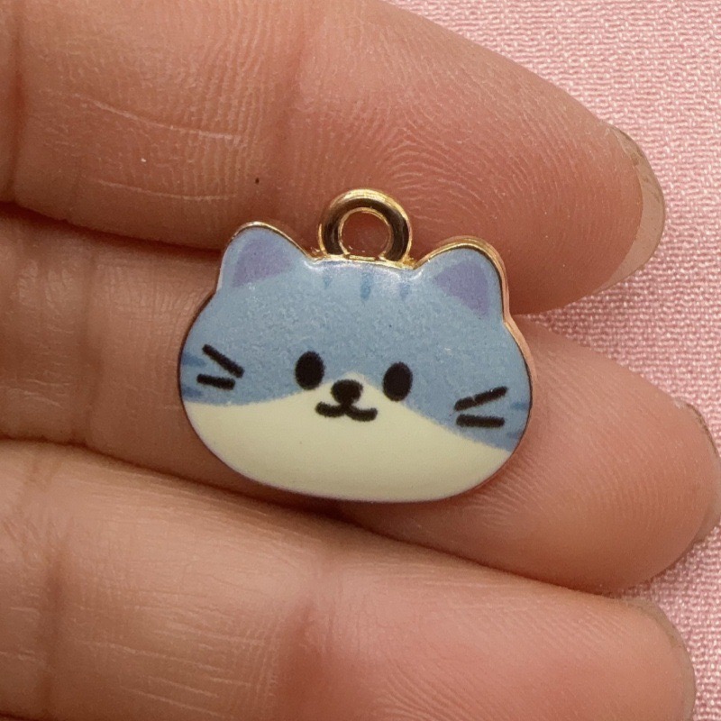 12 stuks bedrukte kattenkop le - Jewelry Making Earrings recensie en prijs