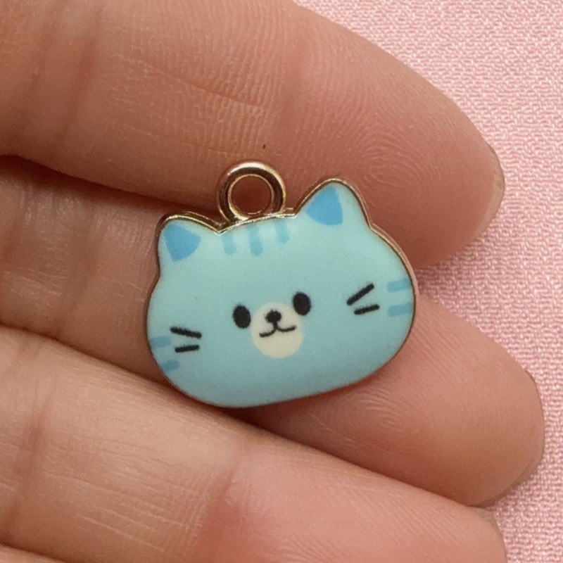 12 stuks bedrukte kattenkop le - Jewelry Making Earrings recensie en prijs
