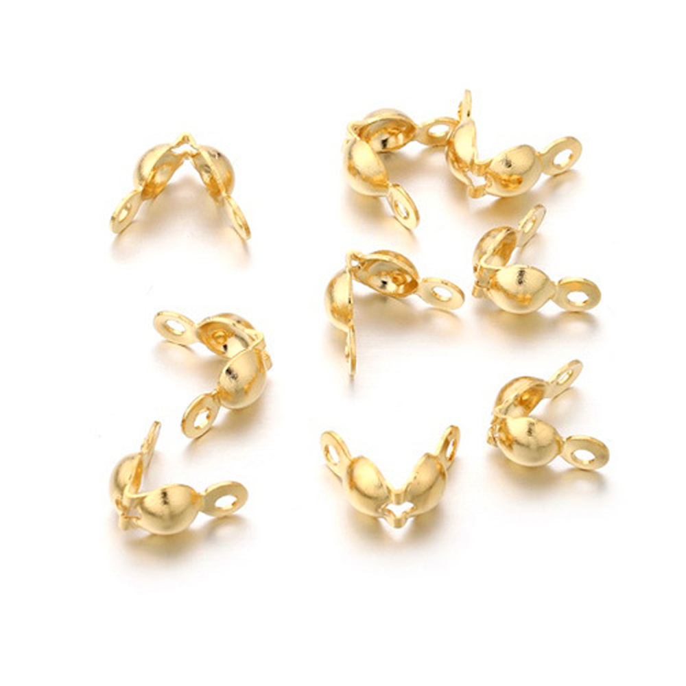 100Pcs Rvs Vergulde Clamshell  - Jewelry Making Knots For Clasps recensie en prijs